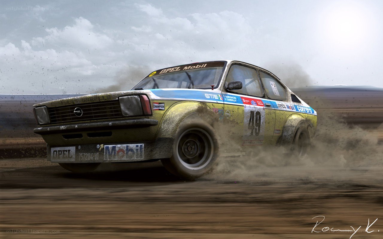 rally car in action