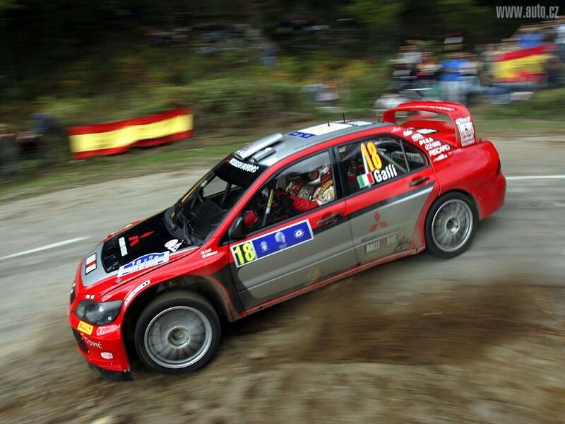 rally car in action