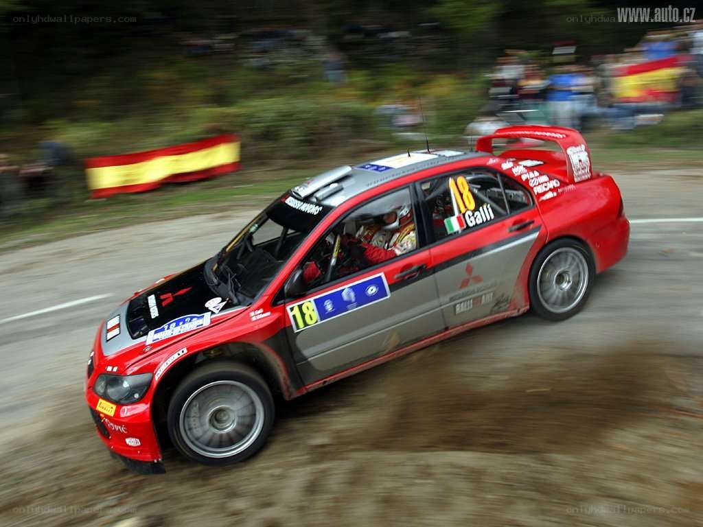 rally car in action