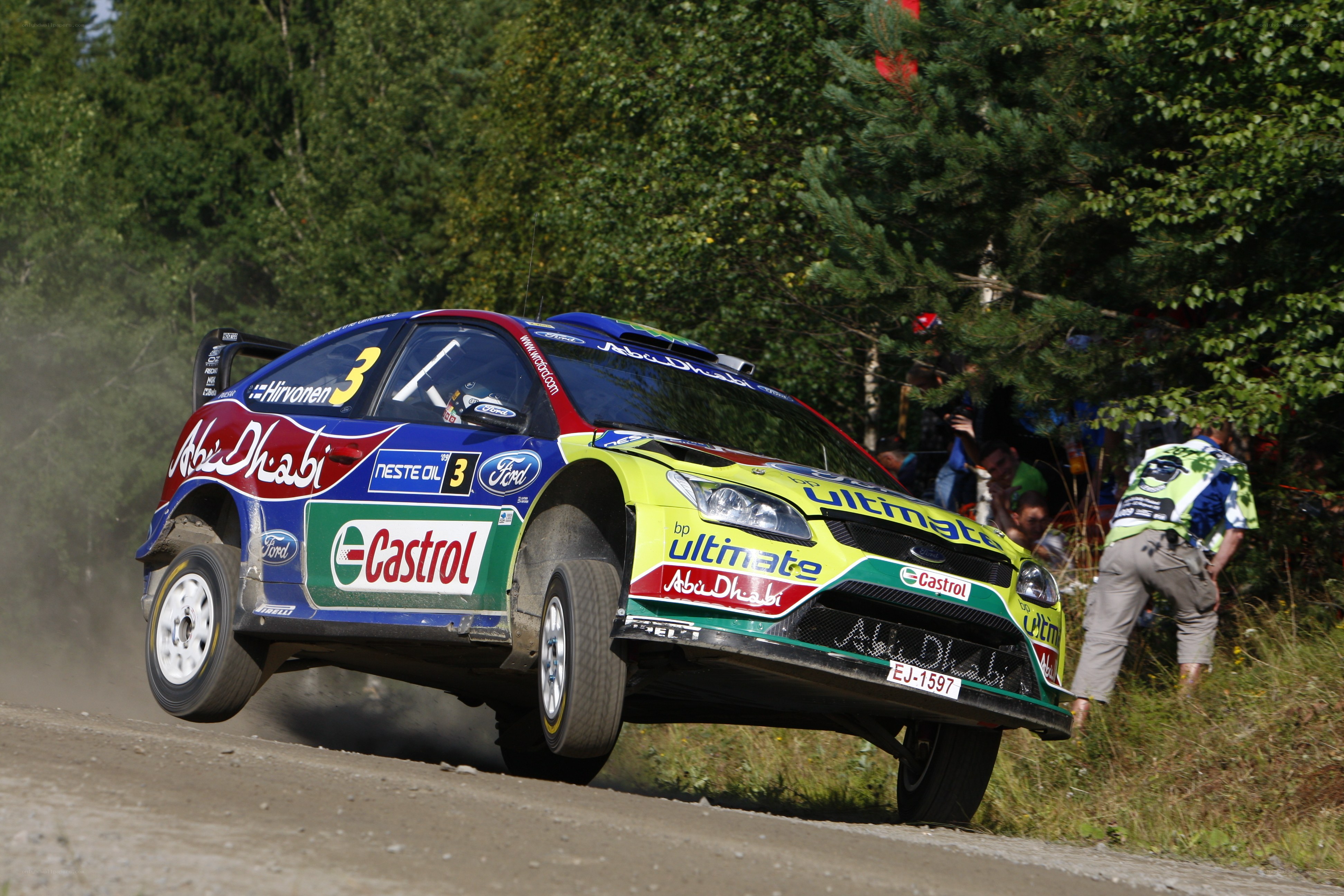 rally car in action