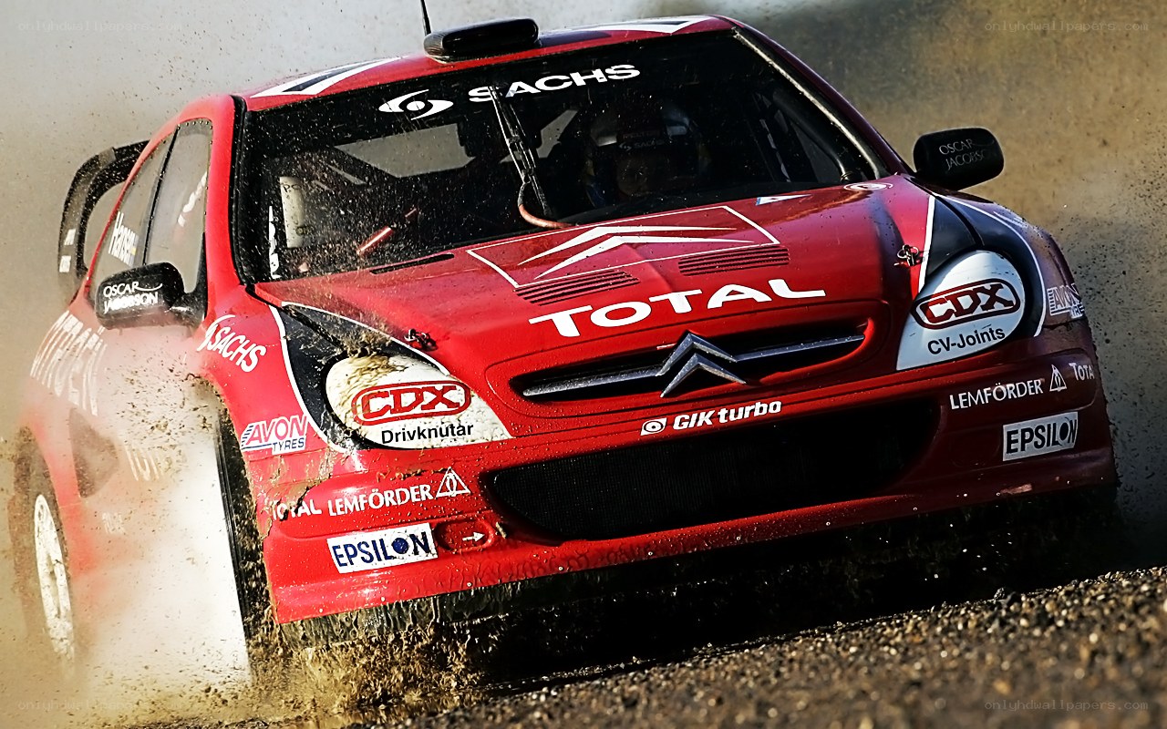 rally car in action