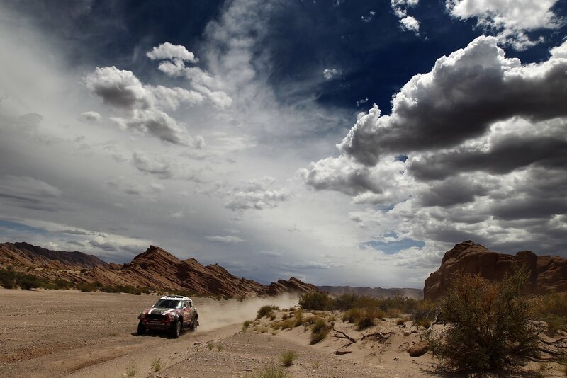Rally Car in Desert — Brown, Dramatic, Afternoon, Photograph