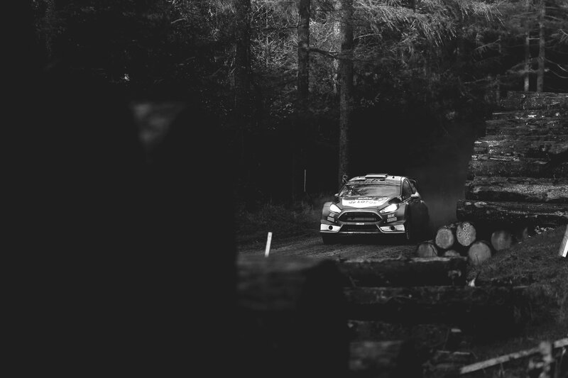 Rally Car in Forest — Black