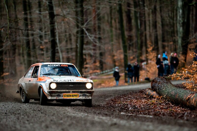 Rally Car in Forest — Brown