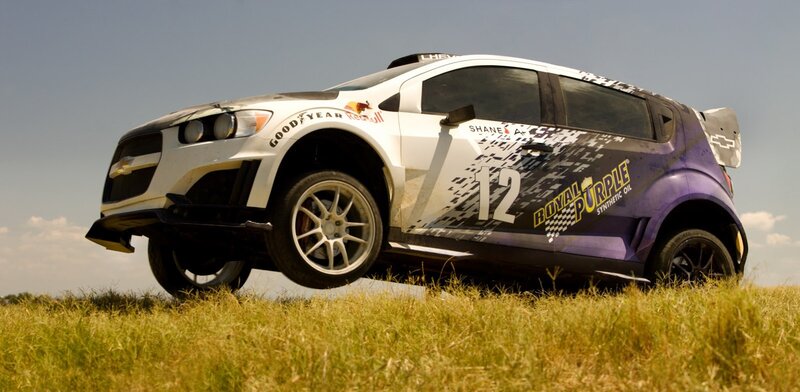 Rally Car in Grass
