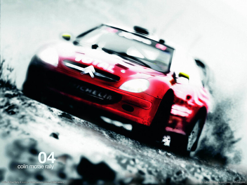 rally car in motion
