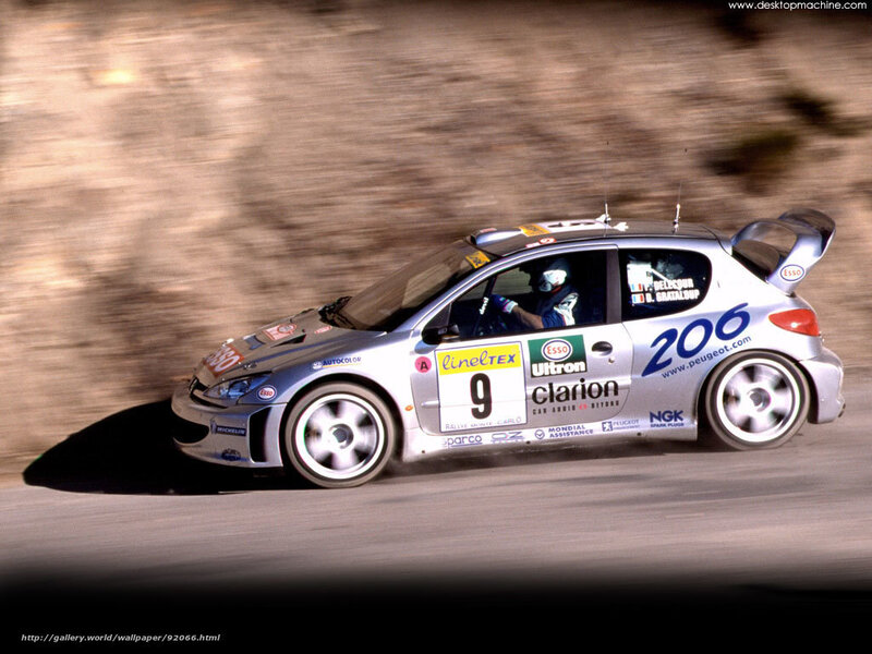 rally car in motion