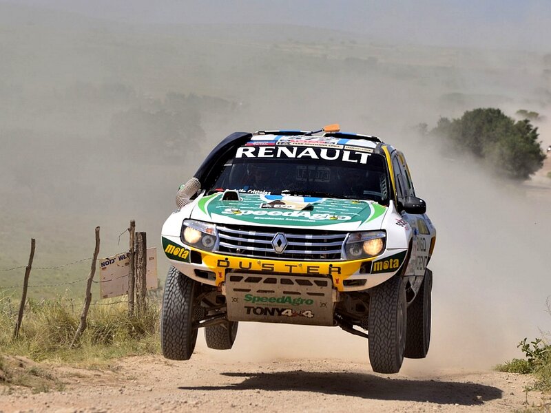 Rally Car in Motion — White, Dynamic, Afternoon