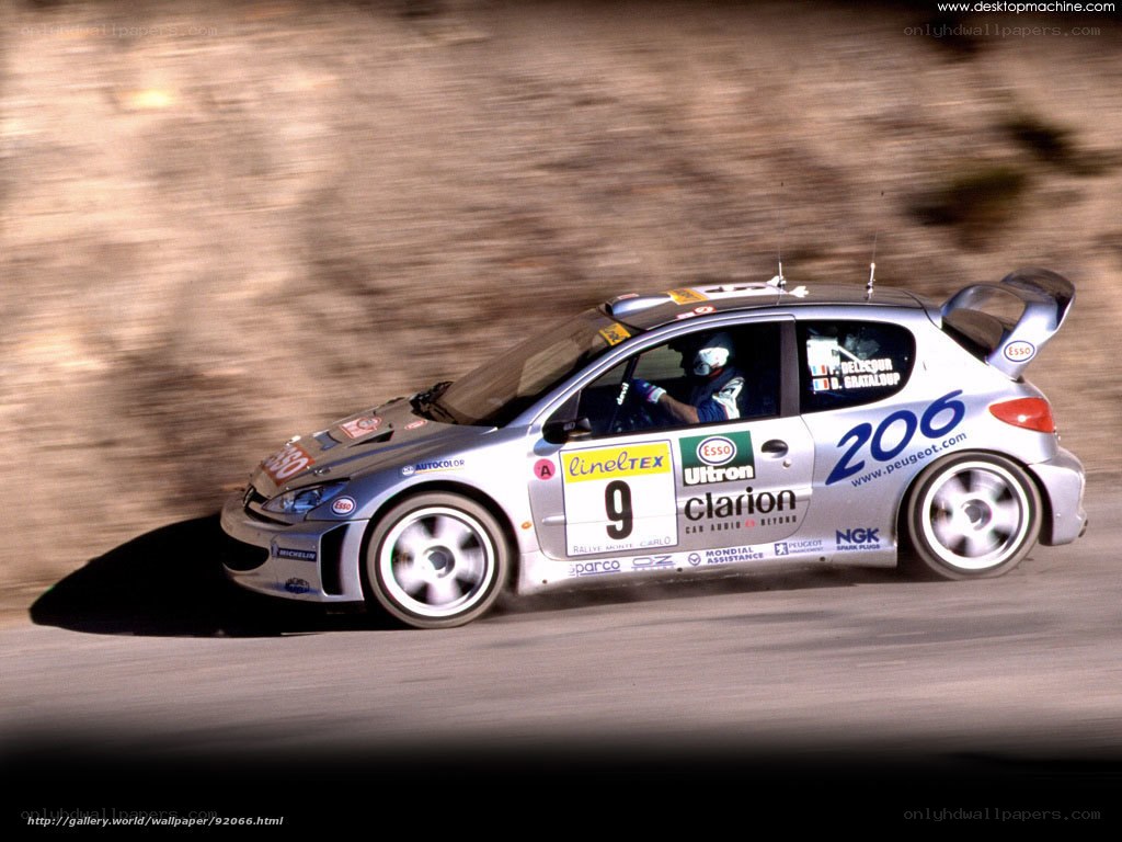 rally car in motion
