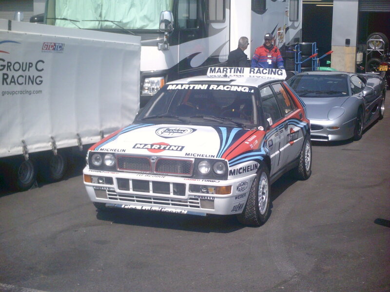 Rally Car in Pit Area
