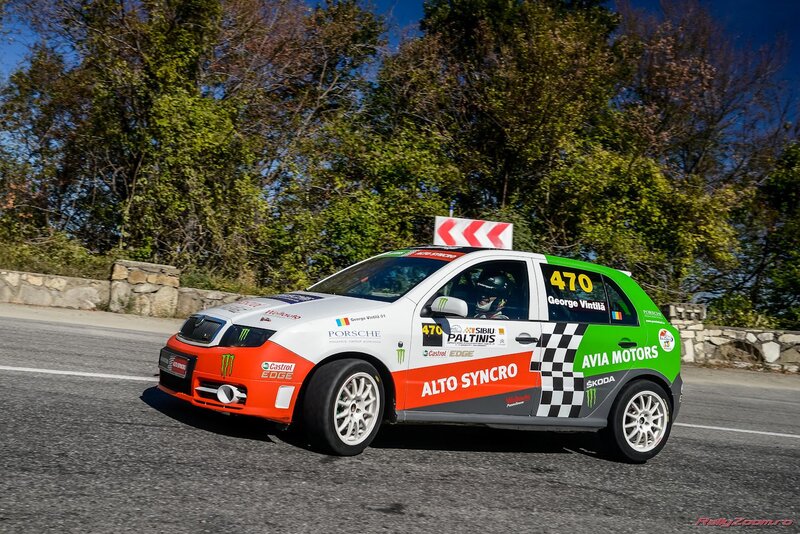 rally car on a road