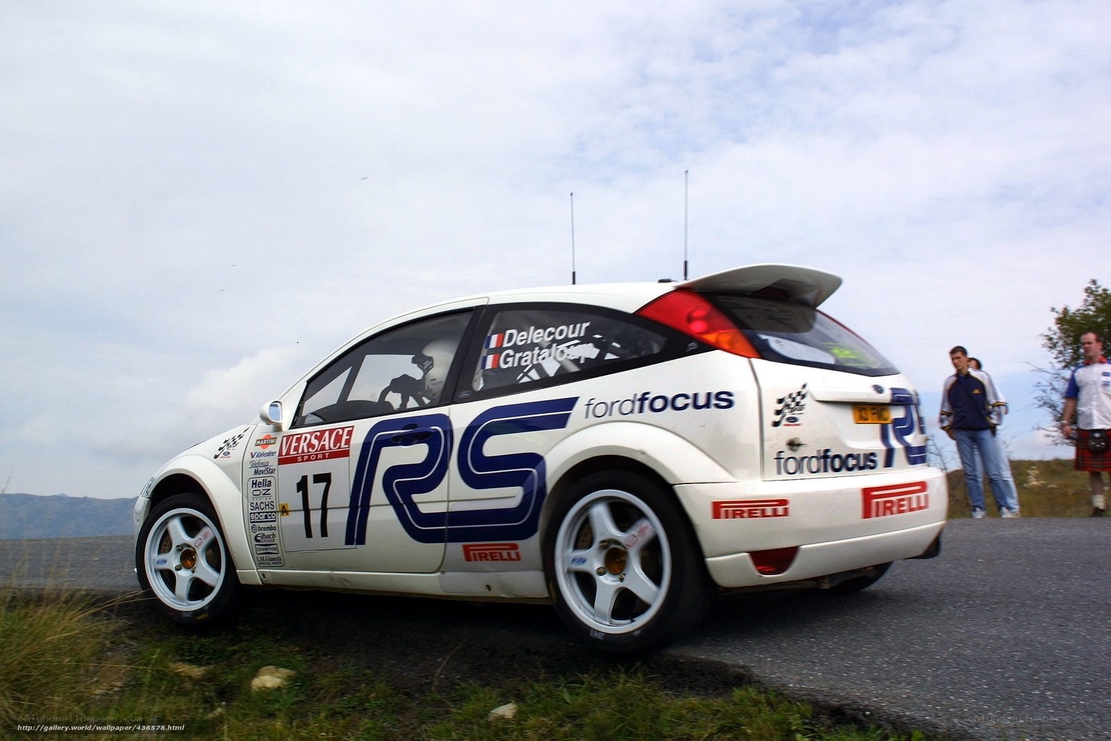rally car on a road