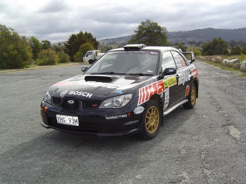 Rally Car on Asphalt