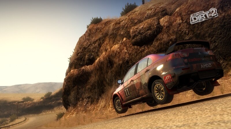 Rally Car on Cliff