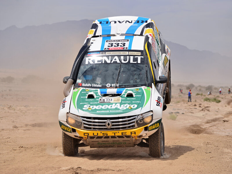 Rally Car on Desert