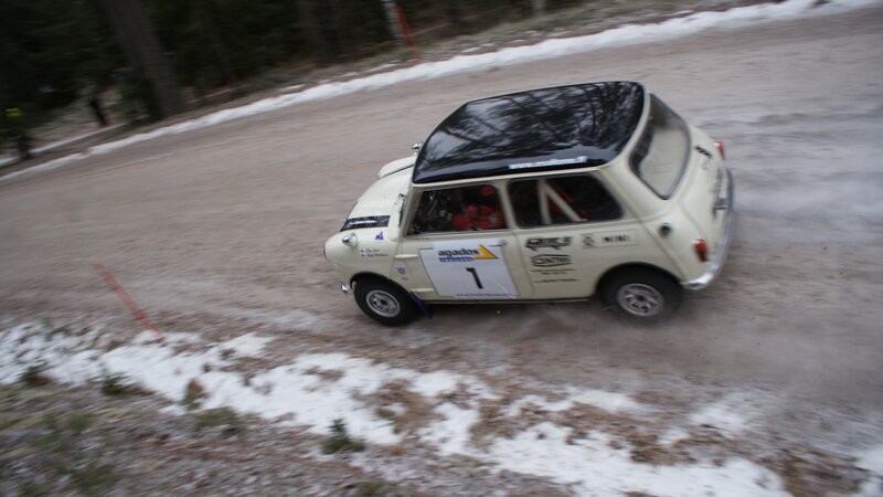 Rally Car on Dirt — Beige