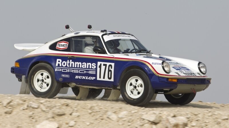 Rally Car on Dirt — Blue, Dynamic, Photograph