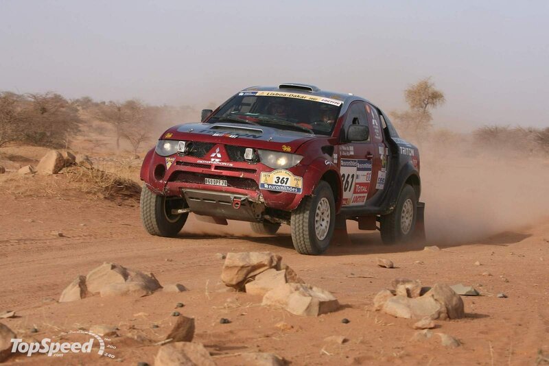 Rally Car on Dirt — Red, Dusty