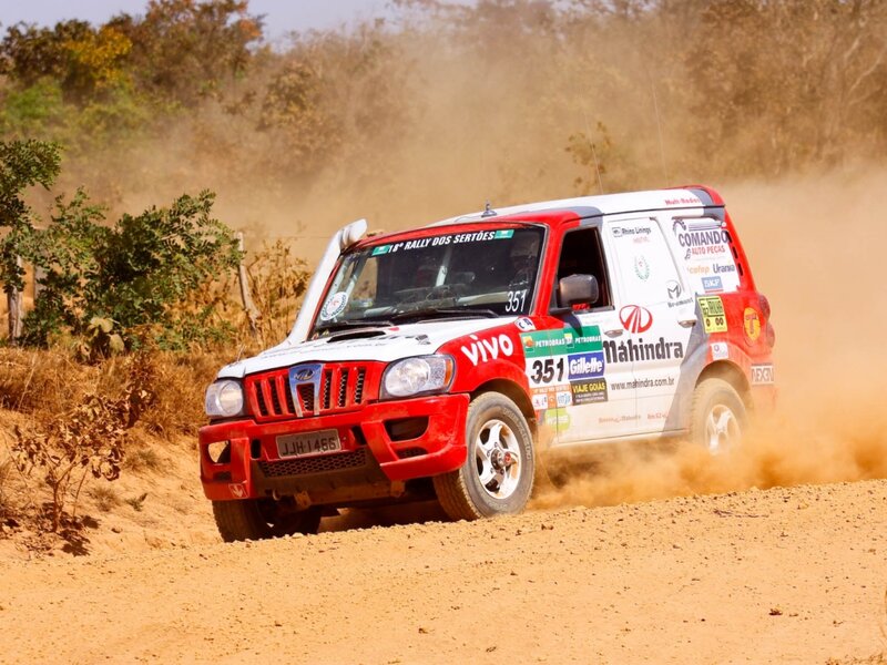 Rally Car on Dirt — Red, Dynamic, Afternoon, Photograph, Dirt Road
