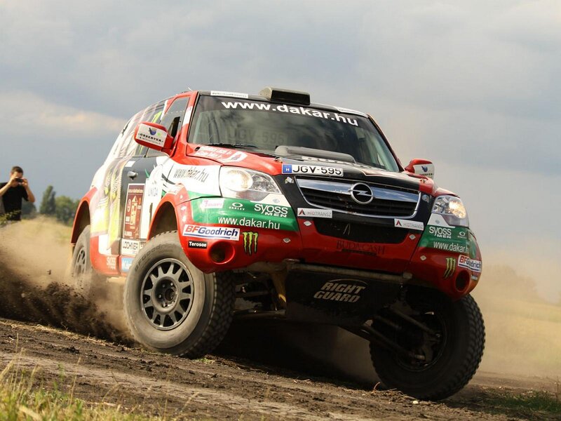 Rally Car on Dirt — Red, Dynamic, Afternoon, Photograph