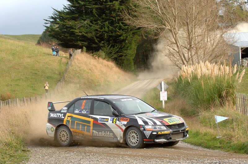 Rally Car on Dirt Road — Black, Dynamic, Afternoon, Photograph