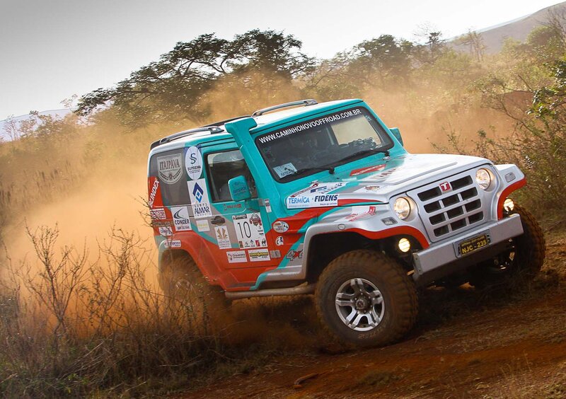 Rally Car on Dirt Road — Blue, Dynamic, Afternoon