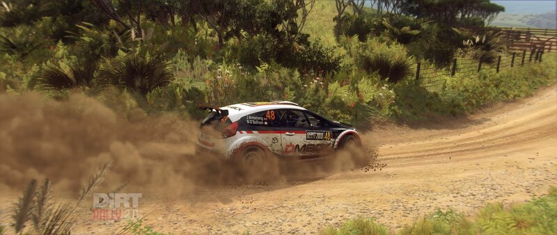 Rally Car on Dirt Road — Brown, Dynamic, Afternoon, 3d Render
