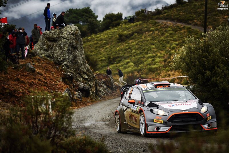 Rally Car on Dirt Road — Gray, Dynamic, Photograph