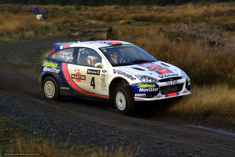 Rally Car on Dirt Road — White, Dynamic, Afternoon, Photograph, Driver, Spectators