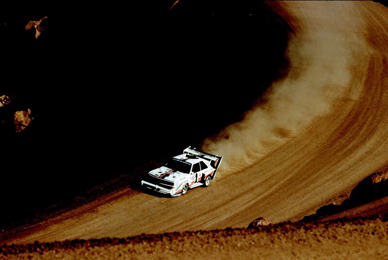 Rally Car on Dirt Track — Brown, Dynamic, Photograph
