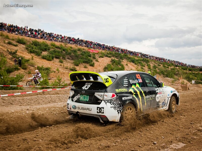 Rally Car on Dirt Track — Brown