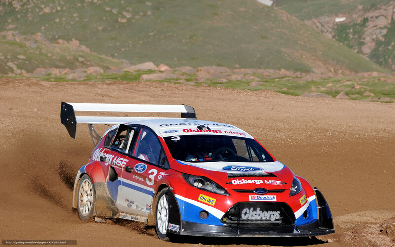 Rally Car on Dirt Track — Red