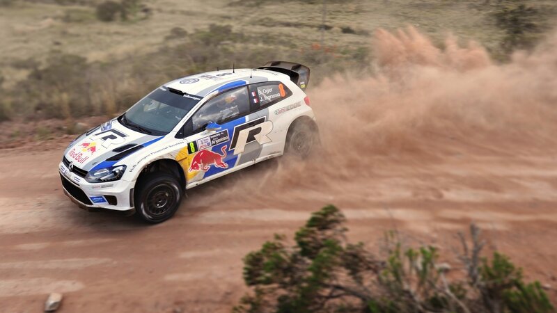 Rally Car on Dirt — White, Dynamic, Afternoon, Photograph, Dirt Road, Dust Cloud