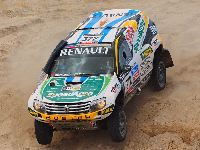 Rally Car on Dirt — White, Dynamic, Afternoon, Photograph, Dirt Track