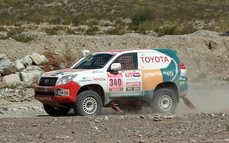 Rally Car on Dirt — White, Dynamic