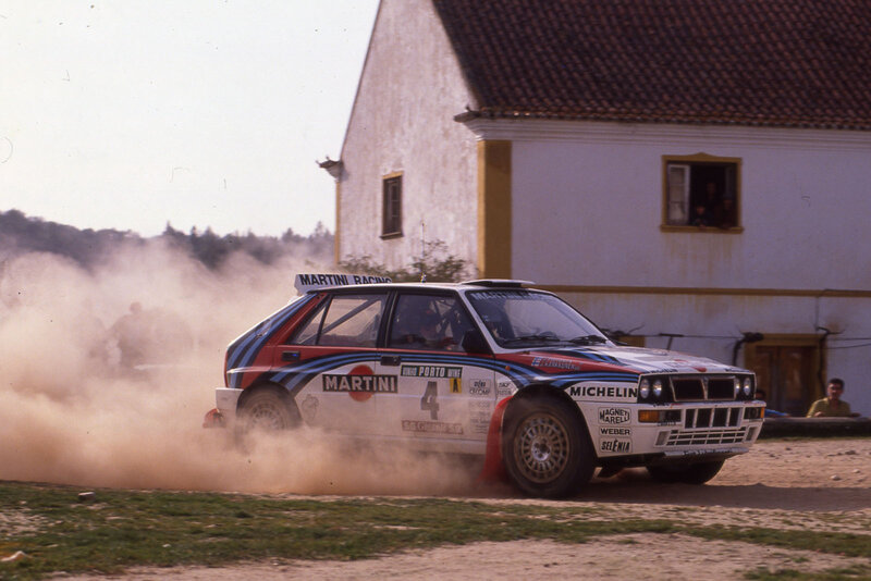 Rally Car on Dirt — White