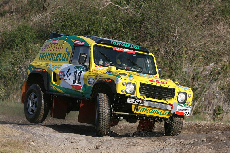 Rally Car on Dirt — Yellow, Dynamic, Afternoon