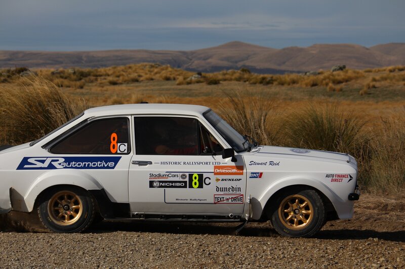 rally car on gravel road