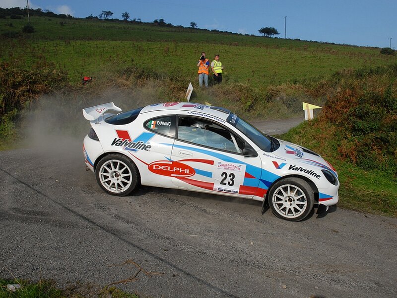 Rally Car on Gravel
