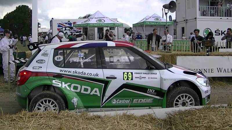 Rally Car on Hay Bales