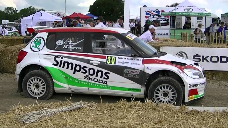 Rally Car on Hay Bales — White
