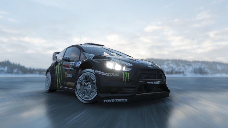 Rally Car on Ice