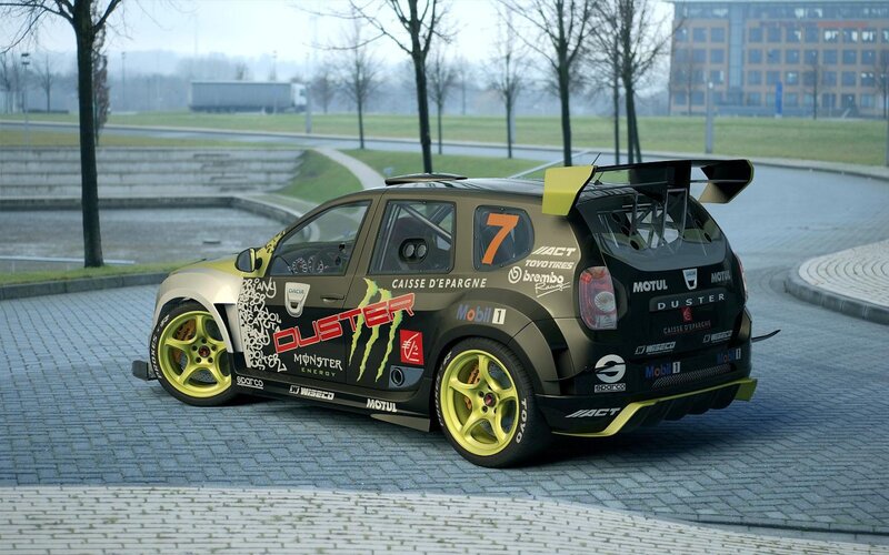 Rally Car on Pavement