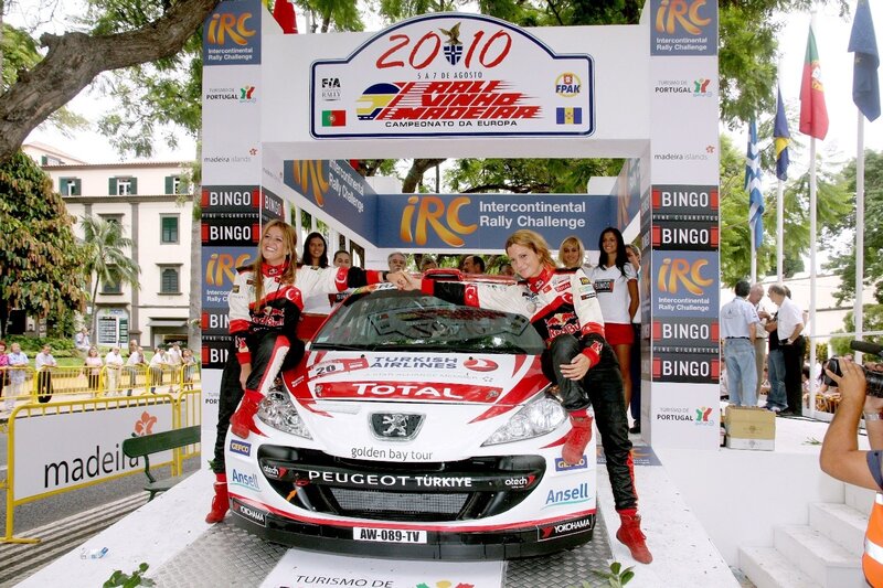 Rally Car on Podium
