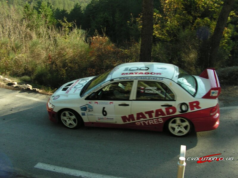 Rally Car on Road — White, Dynamic