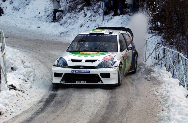 Rally Car on Snow