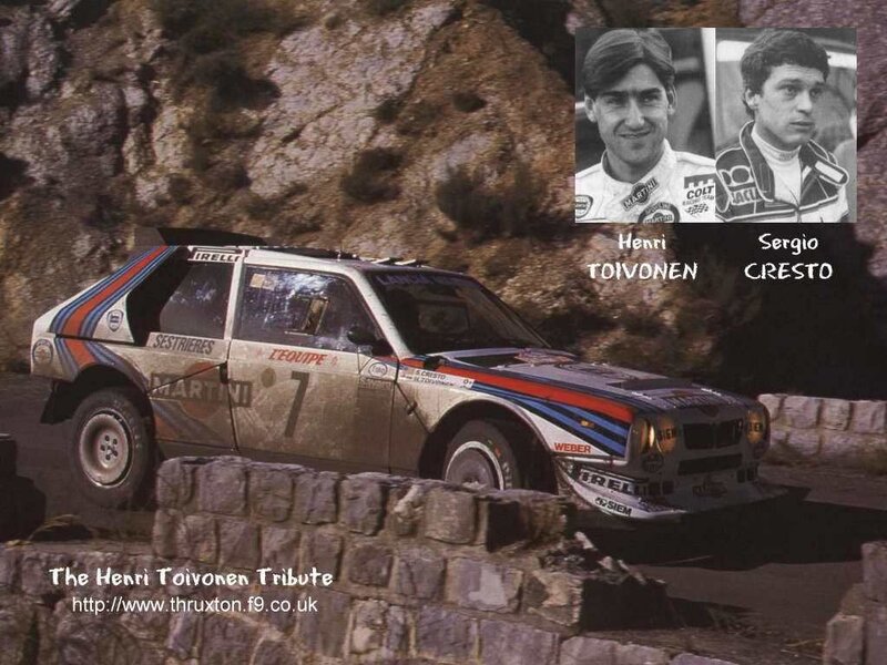 Rally Car on Track