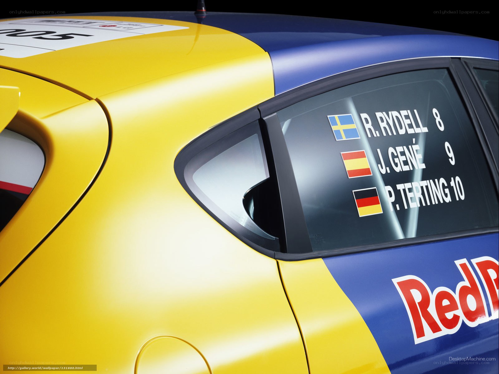 rally car rear window