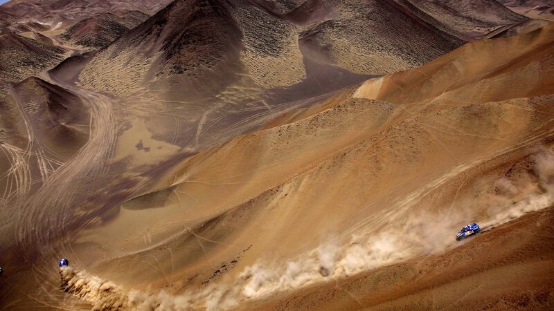 Rally Cars in Desert