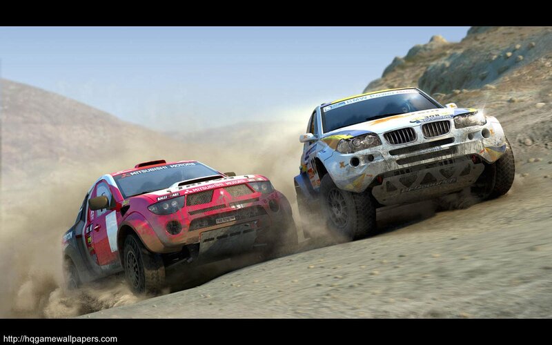 rally cars racing on dirt